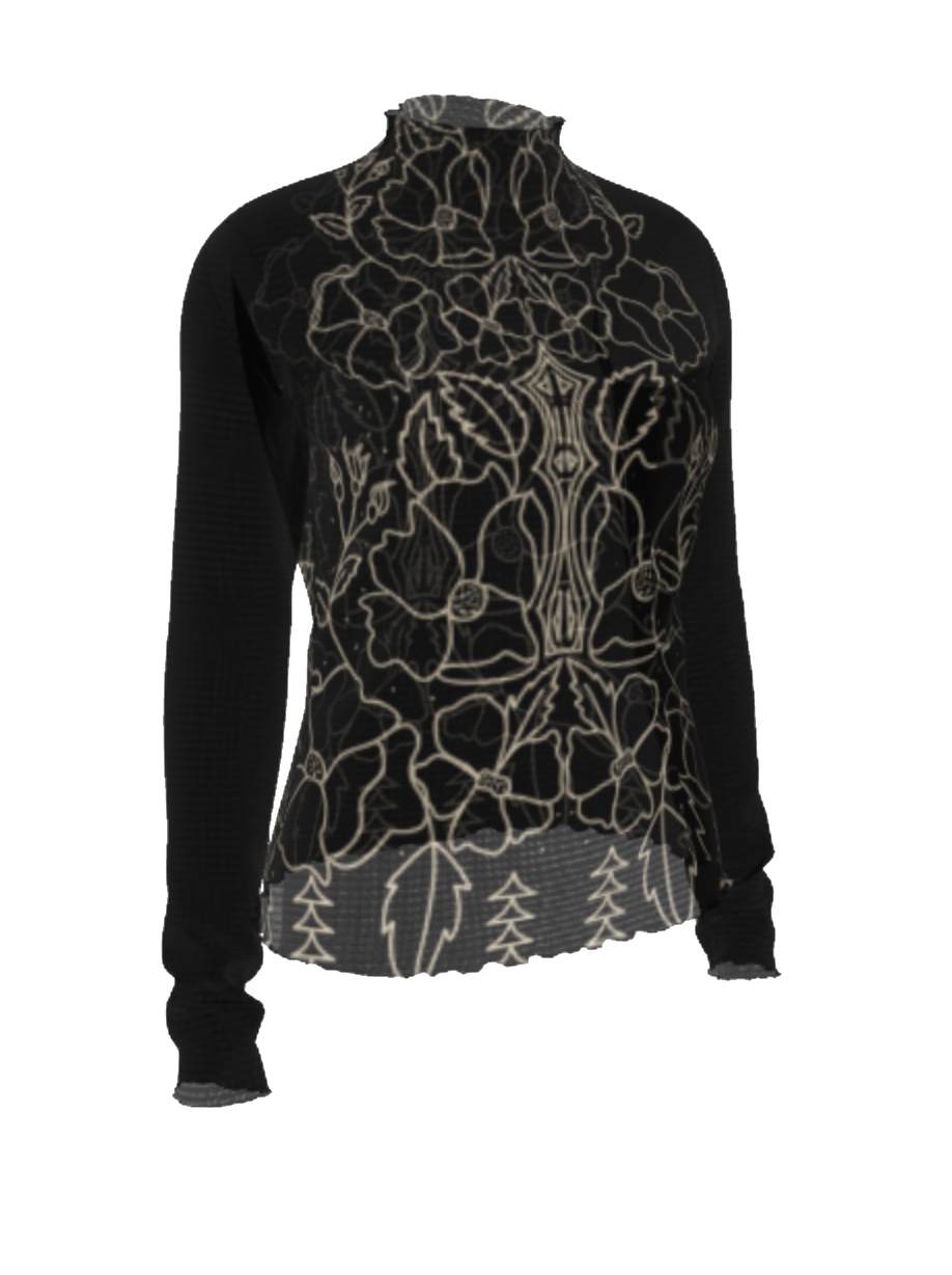 Rose Hip Mesh Top