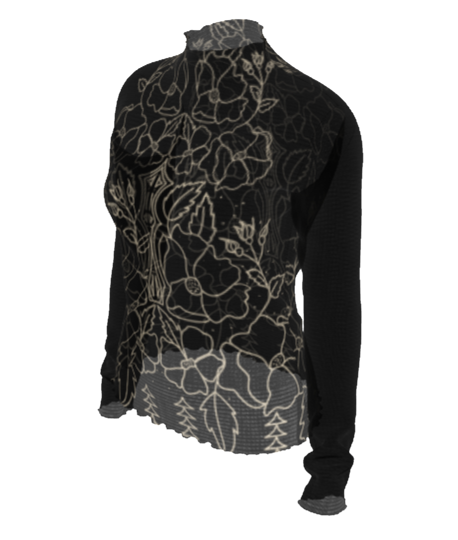 Rose Hip Mesh Top