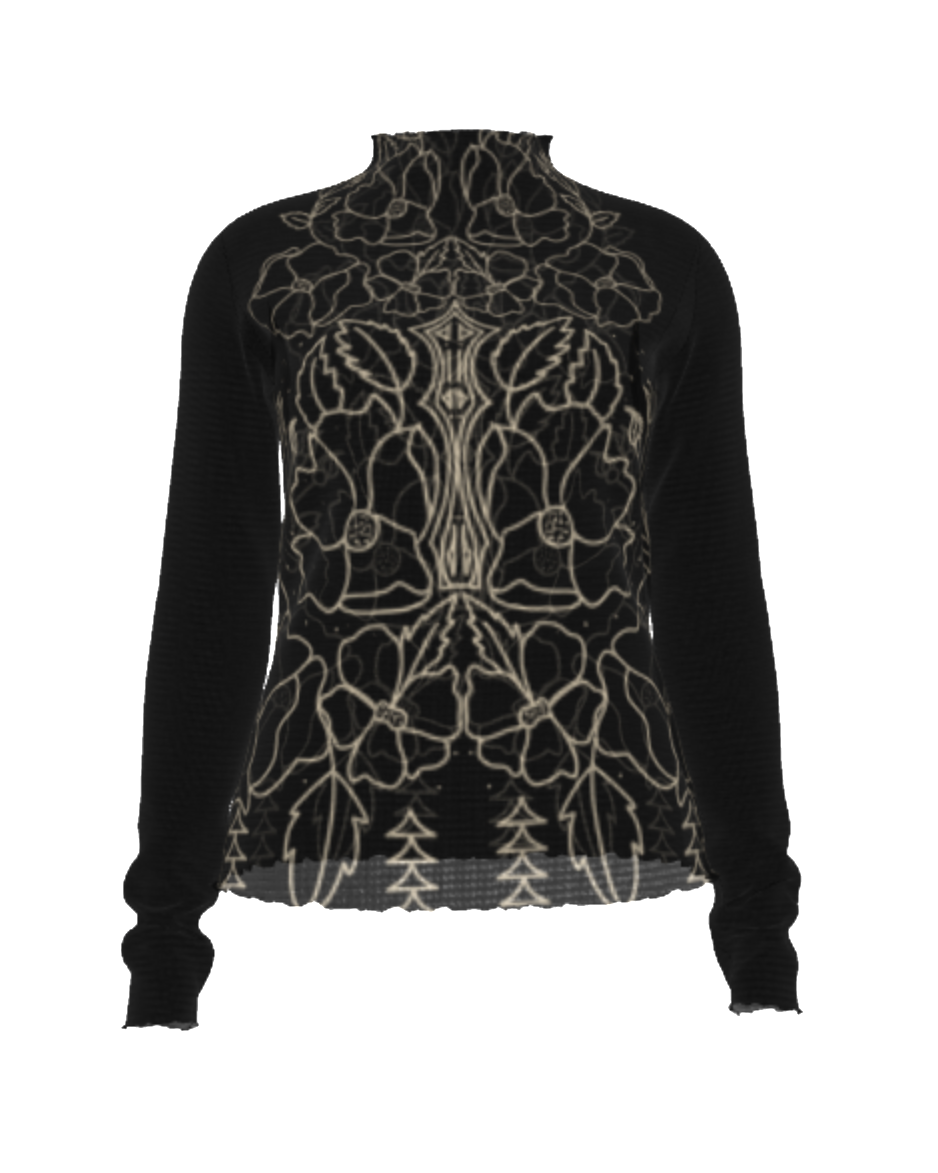 Rose Hip Mesh Top