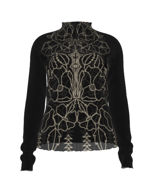 Rose Hip Mesh Top